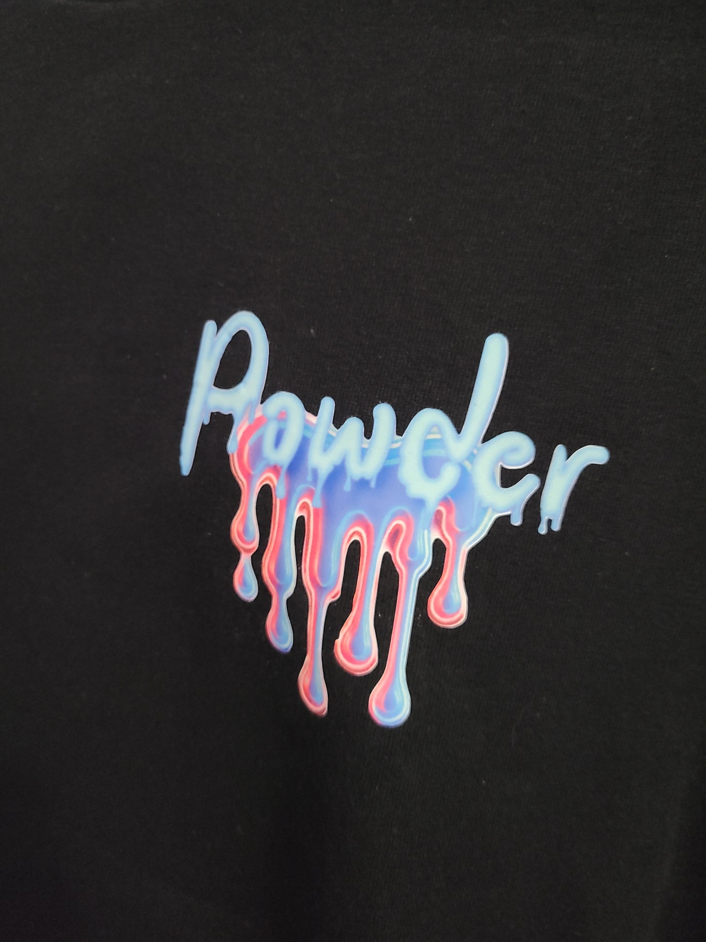 Drip Effect "Powder" T-Shirt (Black)