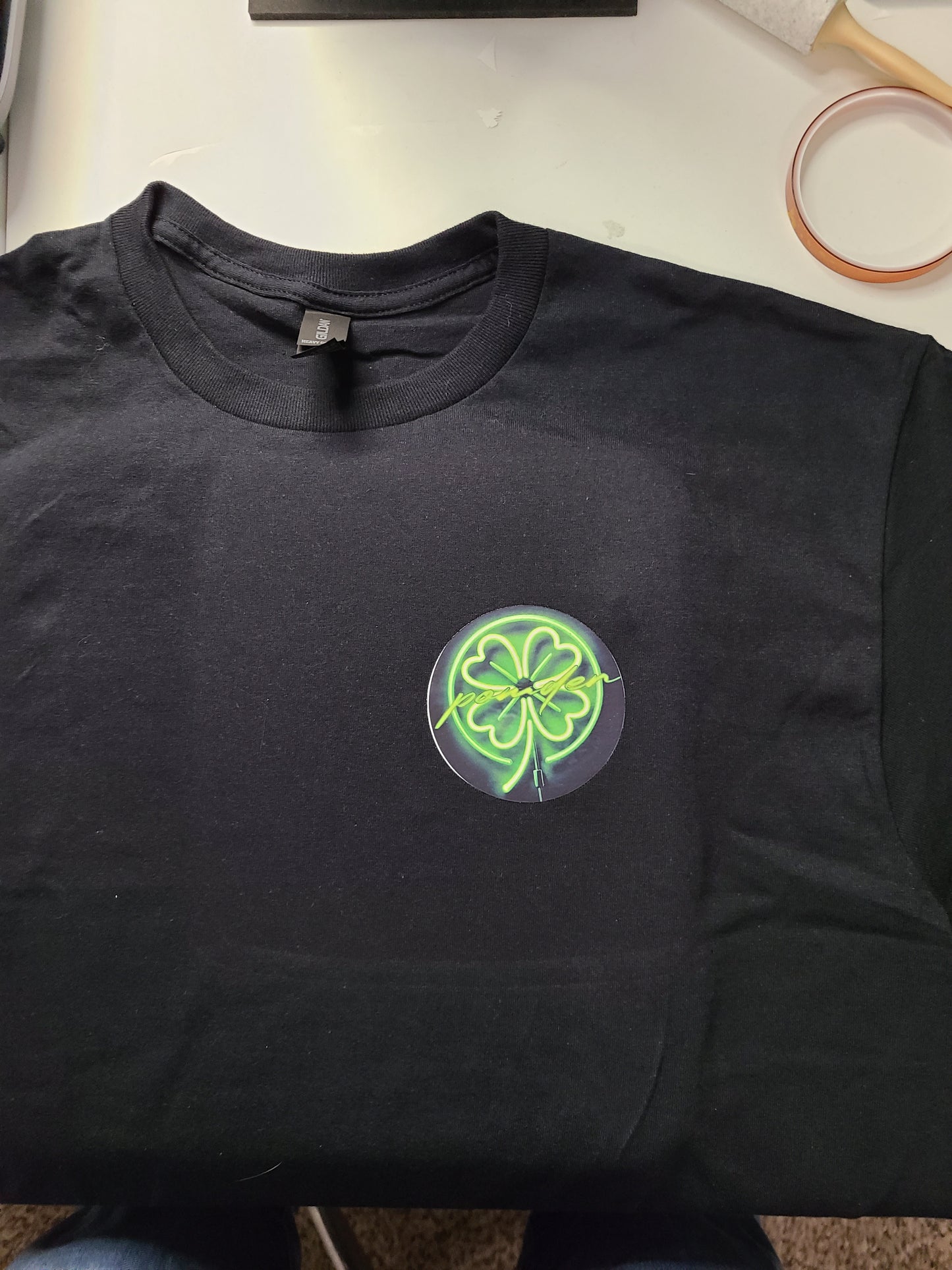 Neon Clover "Powder" T-Shirt (Black)