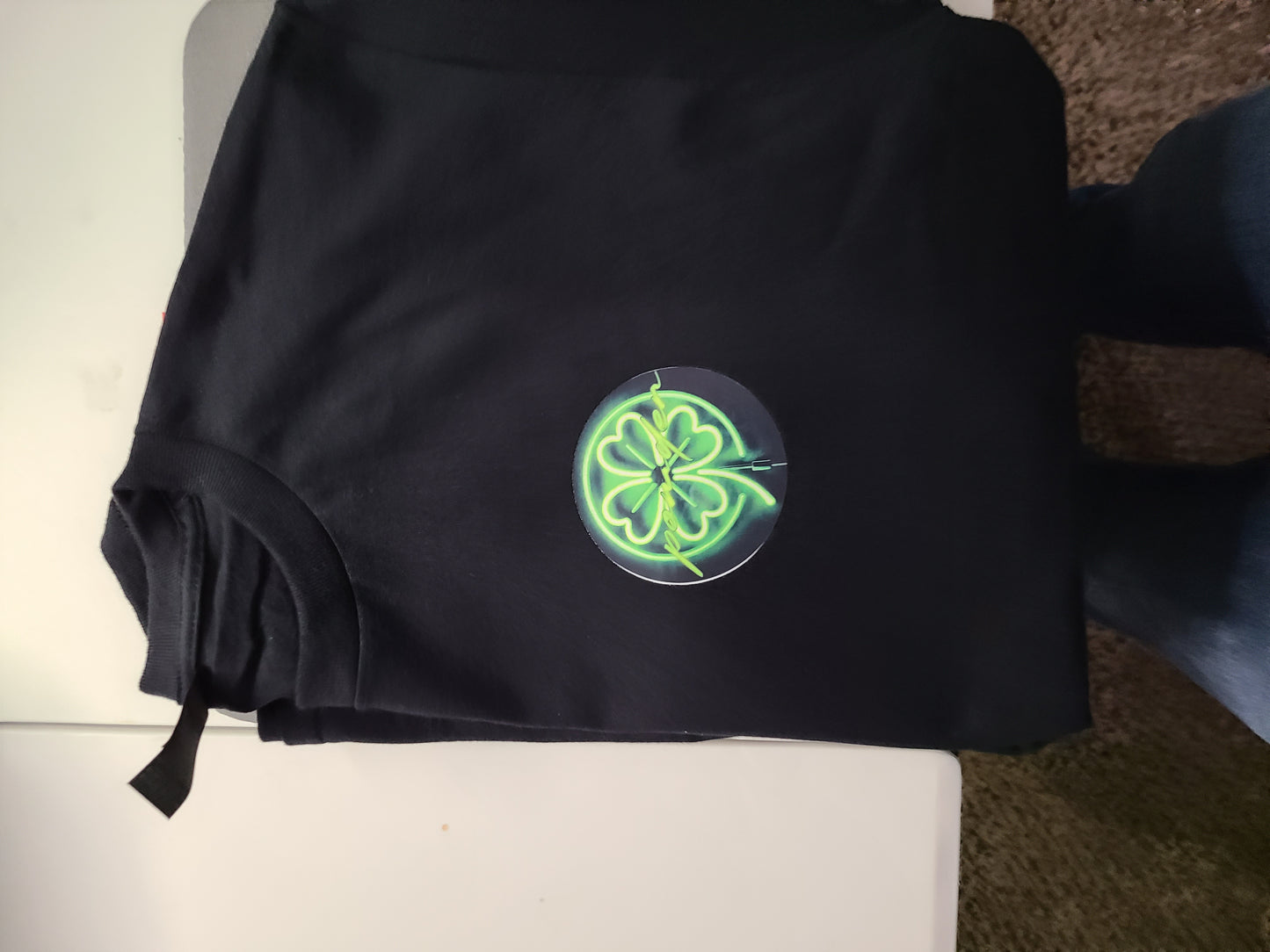 Neon Clover "Powder" T-Shirt (Black)