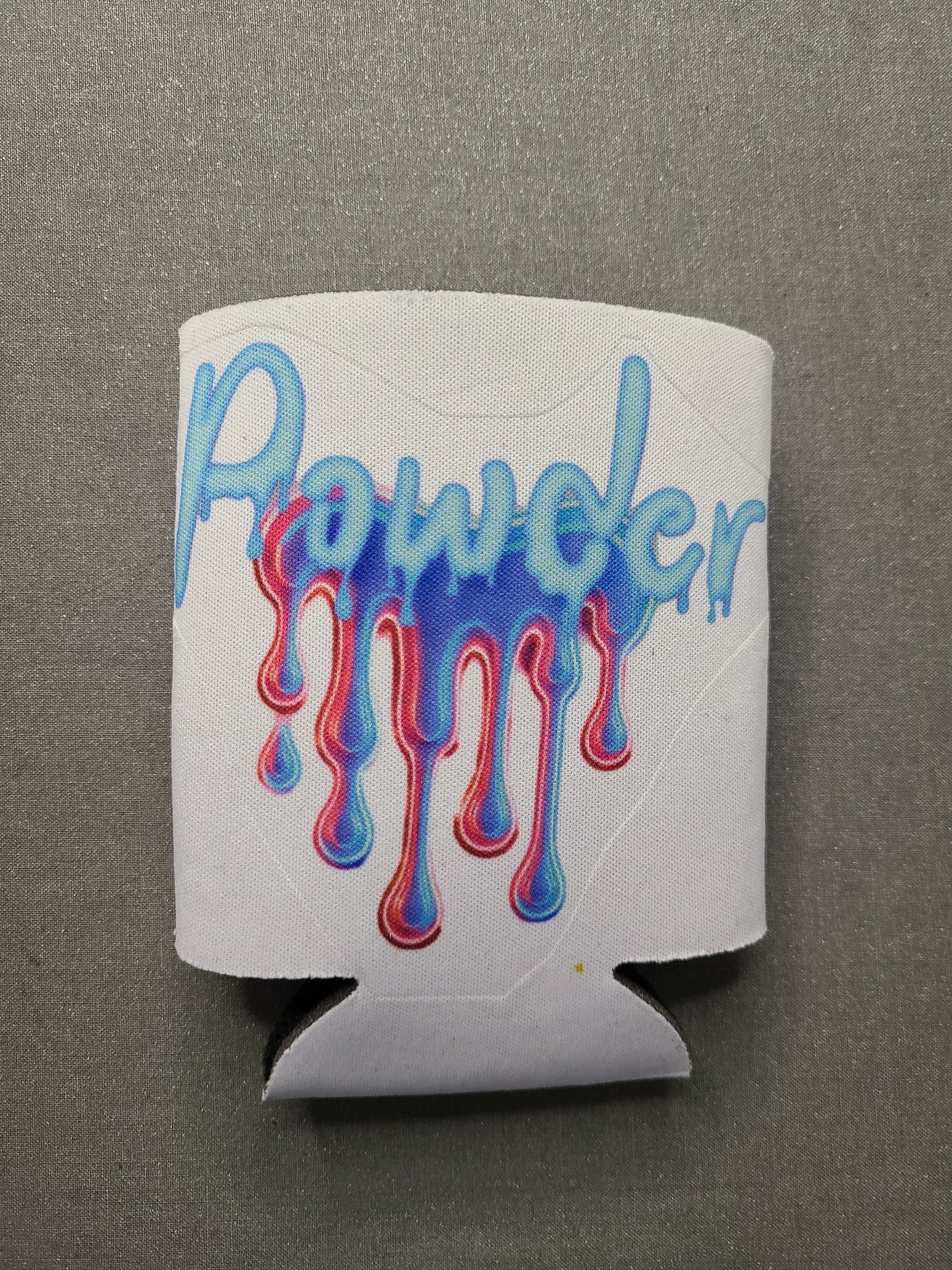 Drip Effect "Powder" Koozie (White)