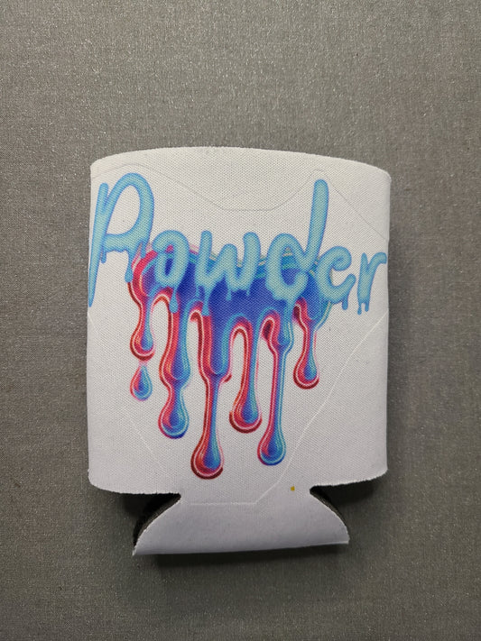 Drip Effect "Powder" Koozie (White)
