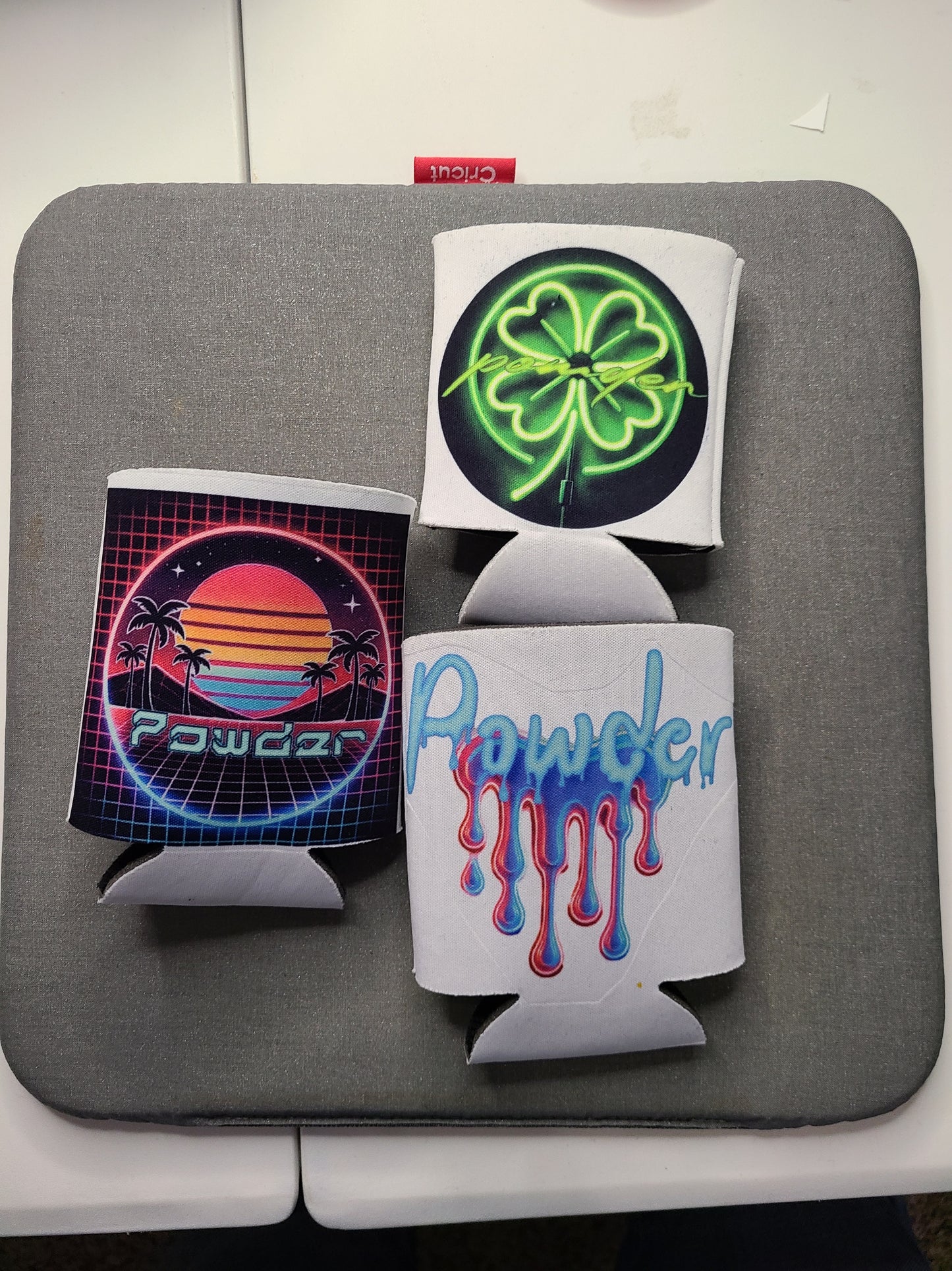 exclusive Retro Sunset "Powder" Koozie