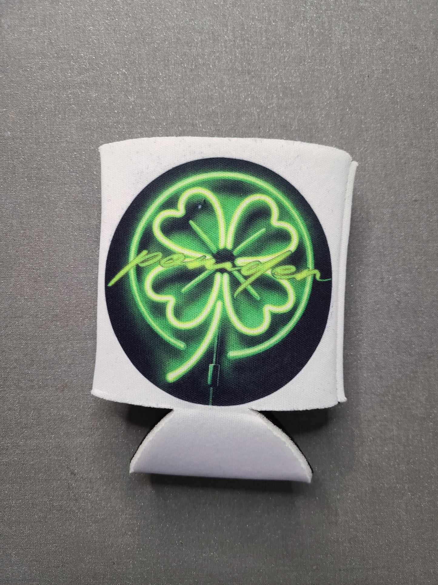 Neon Clover "Powder" Koozie (White)